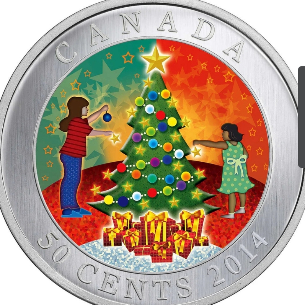 2014 RCM 50c Christmas Tree - Lenticular Coin